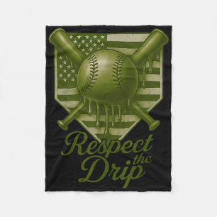 Baseball Tropfen Boys Ice Cream Camouflage Usa 4. Fleecedecke