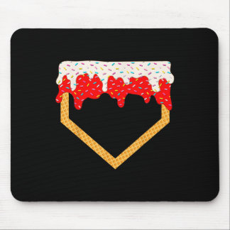 Baseball Tropfen Boys Zuhause Plate Ice Creme Spri Mousepad