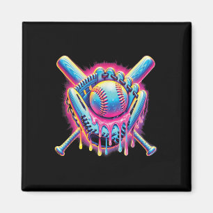 Baseball-Tropfen für Boys Ice Cream Tropfen Jugend Magnet