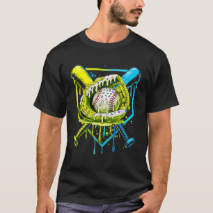 Baseball-Tropfen für Boys Ice Cream Tropfen Jugend T-Shirt