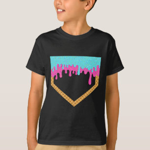 Baseball-Tropfen für Boys Ice Creme Tropfen Jugend T-Shirt