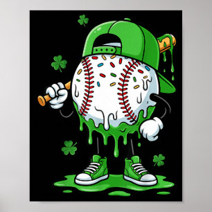 Baseball-Tropfen Für Jungen Eiscreme-Tropfen Baseb Poster