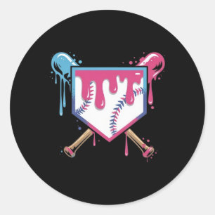 Baseball-Tropfen für Männer Eiscreme Tropfen Boys  Runder Aufkleber