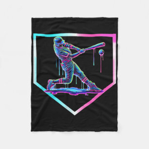 Baseball Tropfen Ice Cream Baseball Zuhause Plate  Fleecedecke