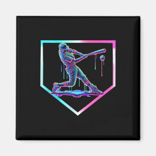 Baseball Tropfen Ice Cream Baseball Zuhause Plate Magnet