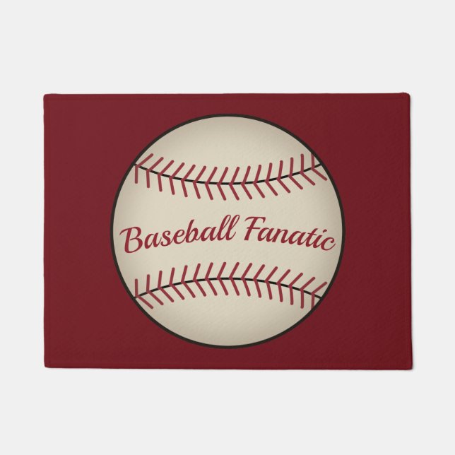 Baseball-Türmatte  Fußmatte (Vorderseite)