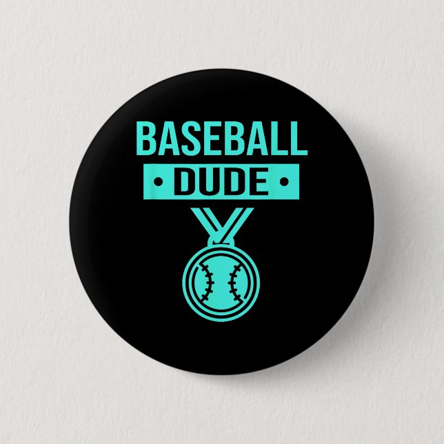 Baseball-Typ-Shirt-Grafik und Baseball-Outfit Button (Vorderseite)