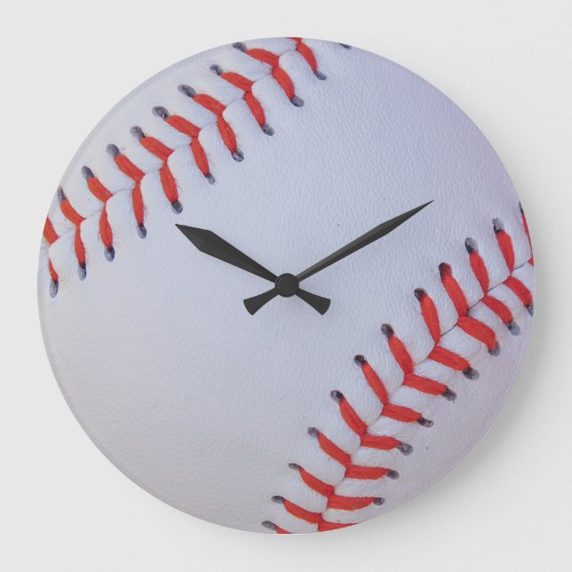 Baseball-Uhr Große Wanduhr (Vorderseite)