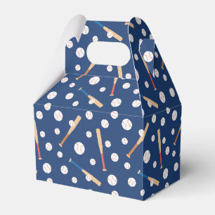 Baseball und Bat Sports Pattern Geburtstagsparty Geschenkschachtel