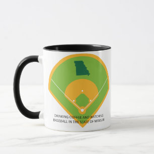 Baseball und Kaffee in Missouri  Tasse