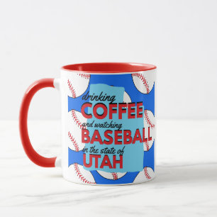 Baseball und Kaffee in Utah Tasse