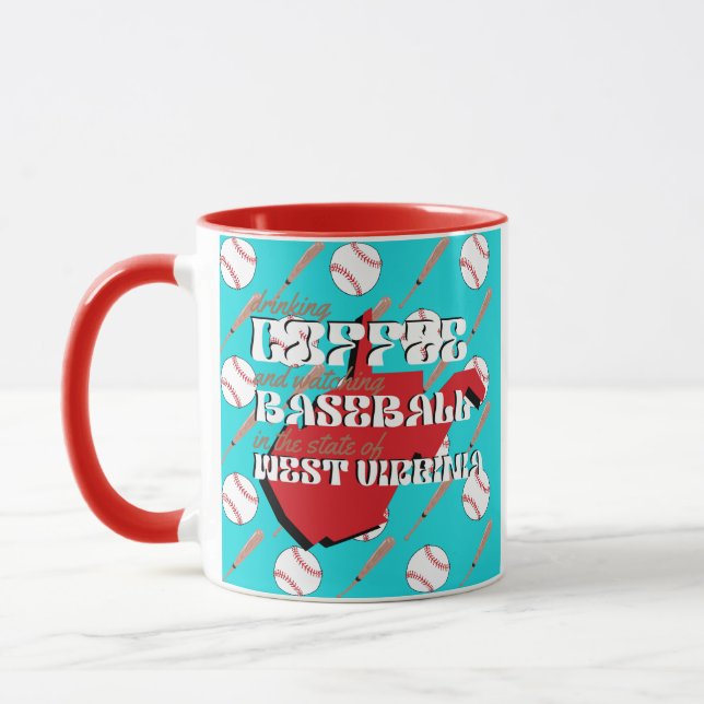Baseball und Kaffee in West Virginia  Tasse (Links)