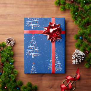 Baseball und Red Socks Weihnachtsbaum Geschenkpapier
