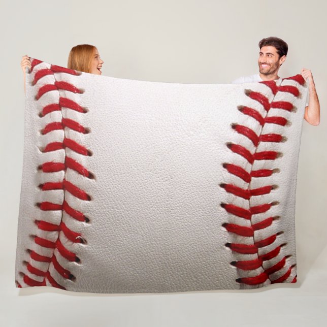 Baseball und Softball rote Naht Fleecedecke (Beispiel)