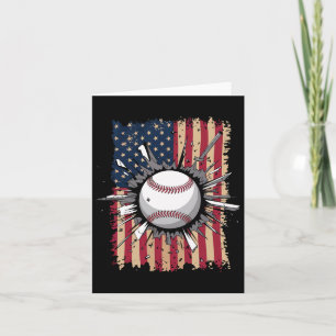 Baseball-US-Flagge Karte