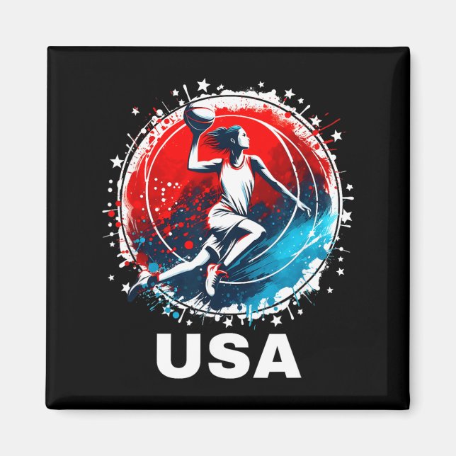 Baseball Usa Go Usa Team Magnet (Vorne)