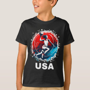 Baseball USA Go USA Team T-Shirt