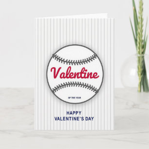 Baseball Valentinskarte des Jahres Karte