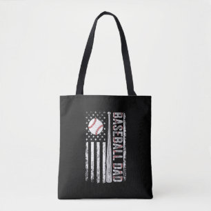Baseball-Vater Amerikanische Flagge Patriotischer Tasche