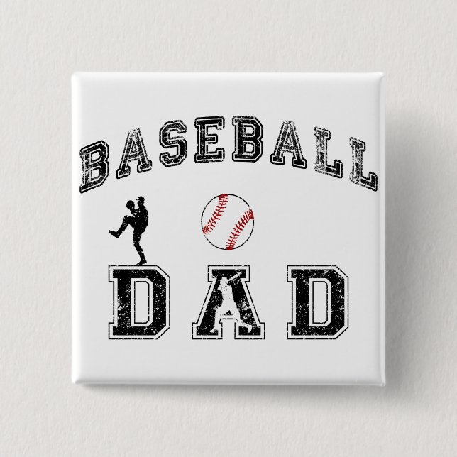 Baseball-Vater Button (Vorderseite)