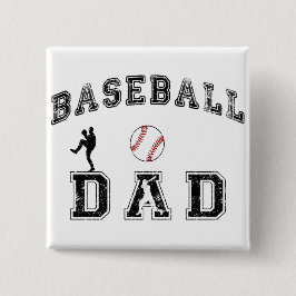 Baseball-Vater Button