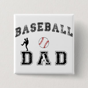 Baseball-Vater Button