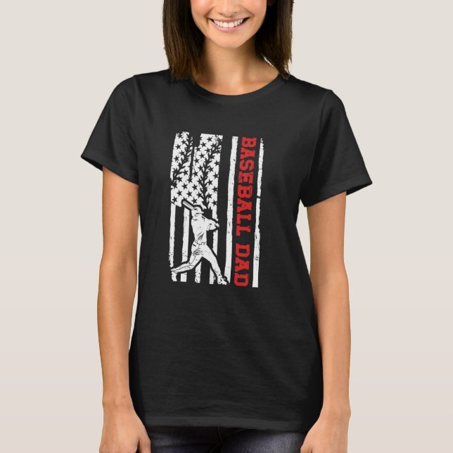 Baseball-Vater eines Baseballspielers, Vater der U T-Shirt (Vorderseite)
