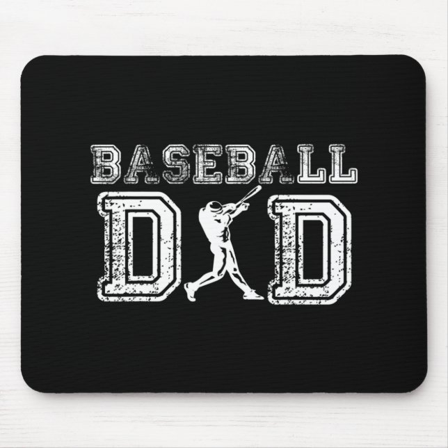 Baseball Vater Fun Vathers Day Geschenk für Daddy  Mousepad (Vorne)