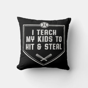 Baseball-Vater - Ich unterrichte meine Kinder, um Kissen