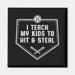 Baseball-Vater - Ich unterrichte meine Kinder, um  Magnet