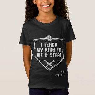 Baseball-Vater - Ich unterrichte meine Kinder, um T-Shirt