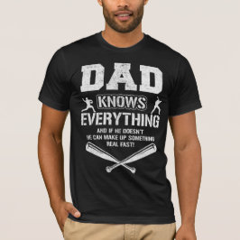 Baseball Vater kennt alles Vintage Vatertag T-Shirt
