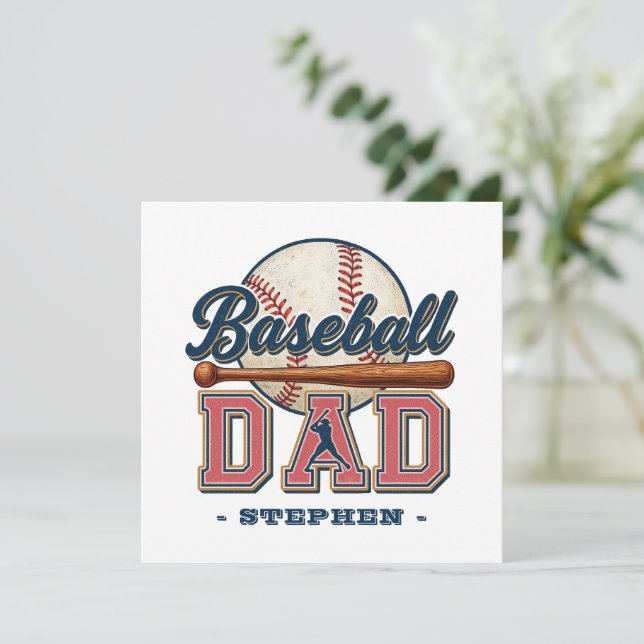 Baseball-Vater - klassisch (Stehend Vorderseite)