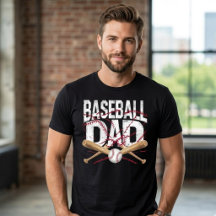 Baseball-Vater mit abgenutzten gekreuzten Schläger