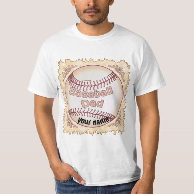 Baseball-Vater T-Shirt (Vorderseite)