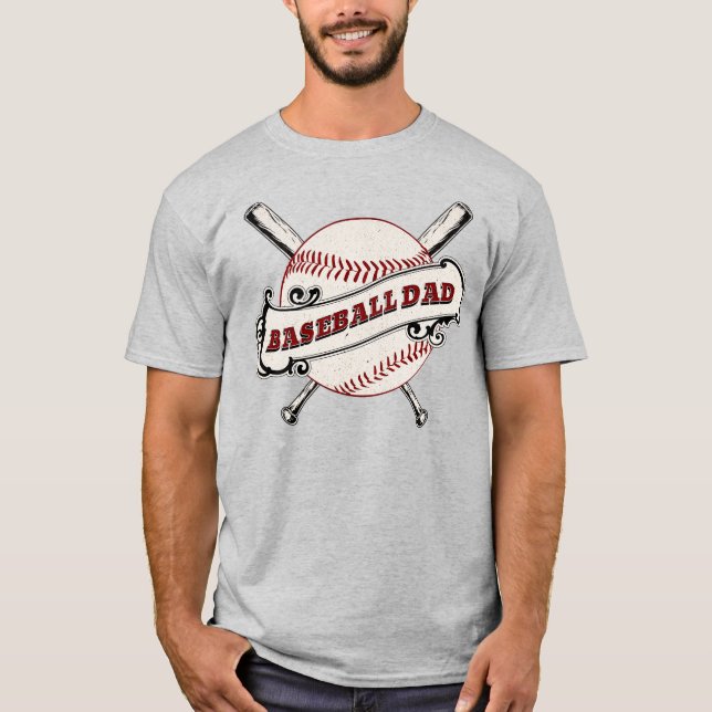 Baseball-Vater T-Shirt (Vorderseite)