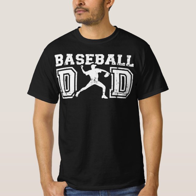 Baseball-Vater T-Shirt (Vorderseite)