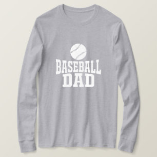 Baseball Vater T - Shirt Benutzerdefiniertes Baseb