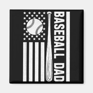 Baseball-Vater USA Amerikanische Flagge passende F Magnet