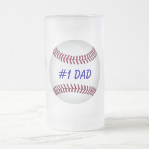 Baseball Vaters Bier-Tasse Mattglas Bierglas