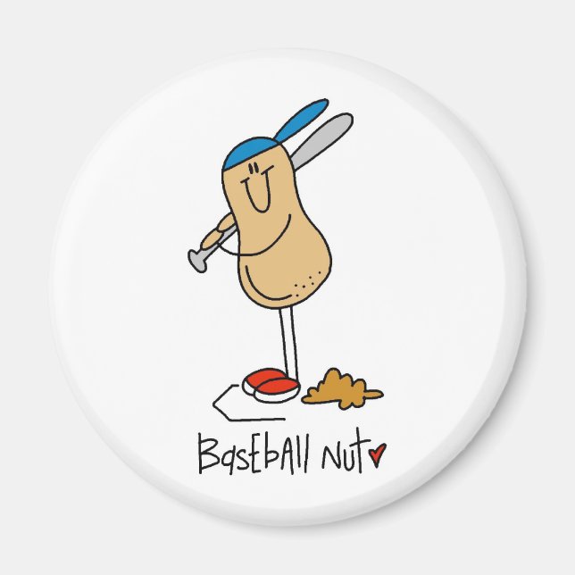 Baseball Verrückter Magnet (Vorne)
