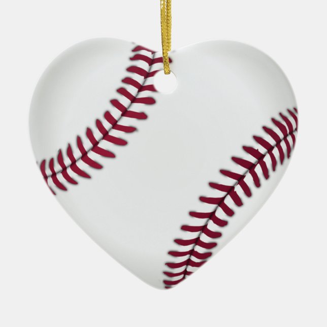 Baseball-Verzierungen Keramikornament (Vorne)