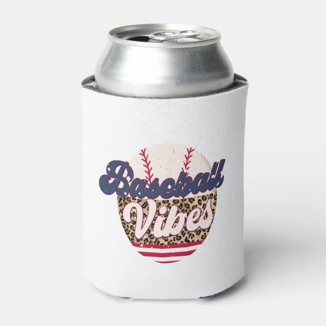 Baseball Vibes-Geschenke für Baseballspieler Dosenkühler (Kanne Vorderseite)