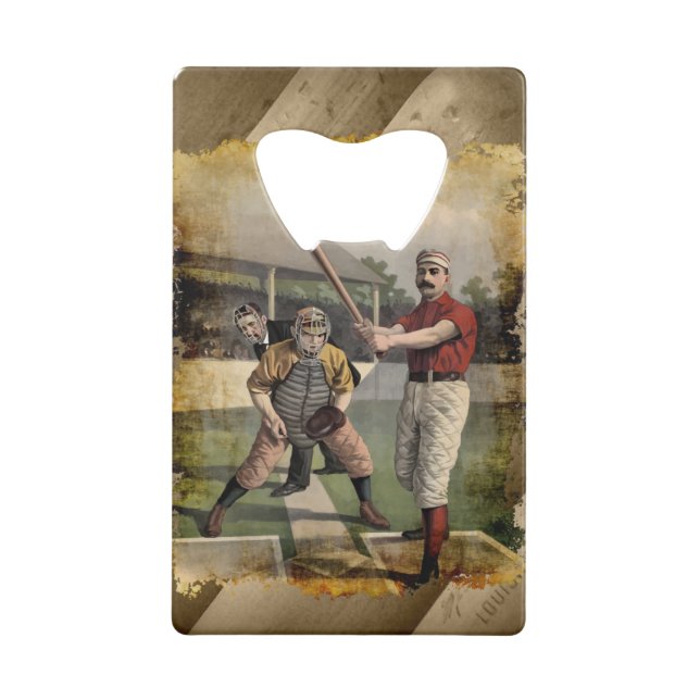 Baseball:Vintag Geldbeutel Flaschenöffner (Rückseite)