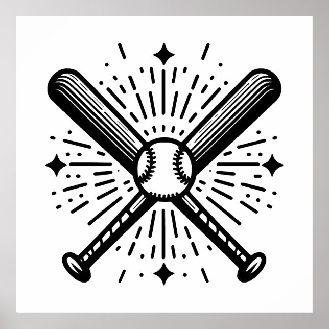 Baseball Vintag Poster (Vorne)