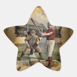 Baseball:Vintag Stern-Aufkleber