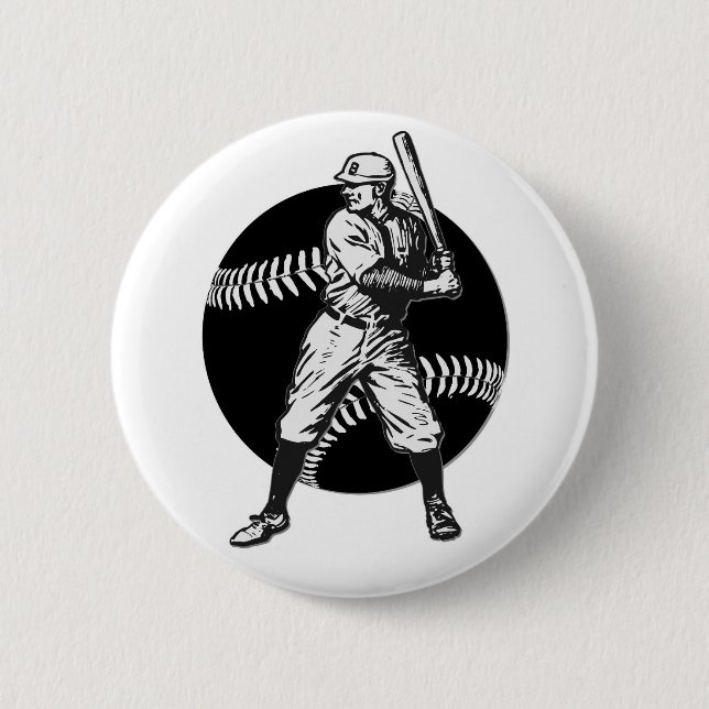 Baseball: Vintage Button (Vorderseite)