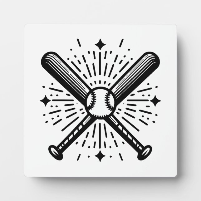 Baseball Vintage Fotoplatte (Vorderseite)