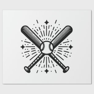 Baseball Vintage Geschenkpapier