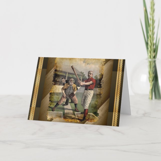 Baseball:Vintage Karte (Vorderseite)